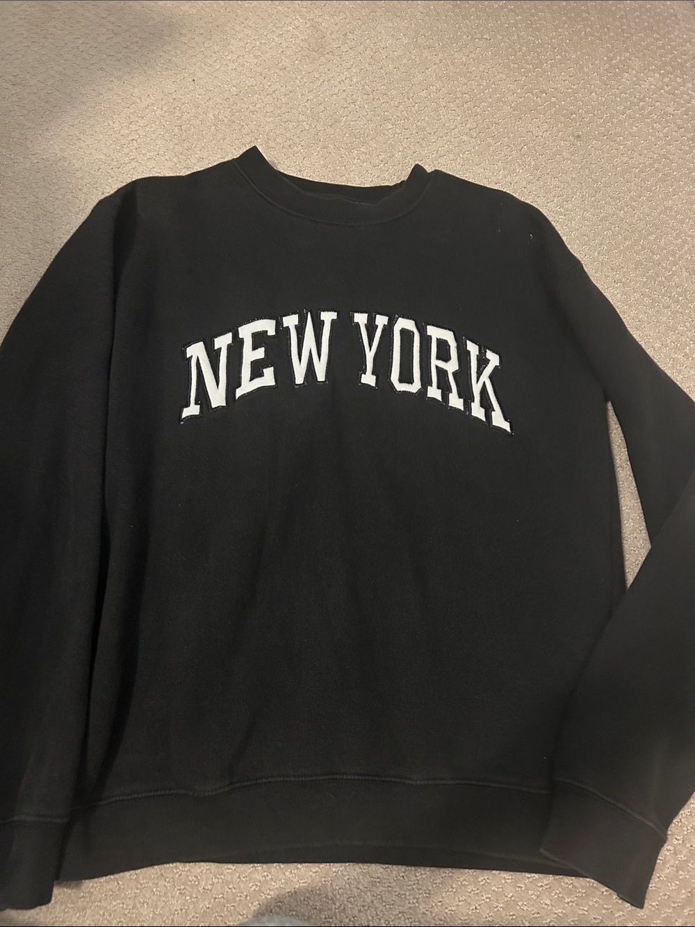 new york fleece crewneck